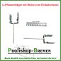 Preview: Pfostenträger U-Dollenträger mit Wulst/Sicke Weite: 121 mm